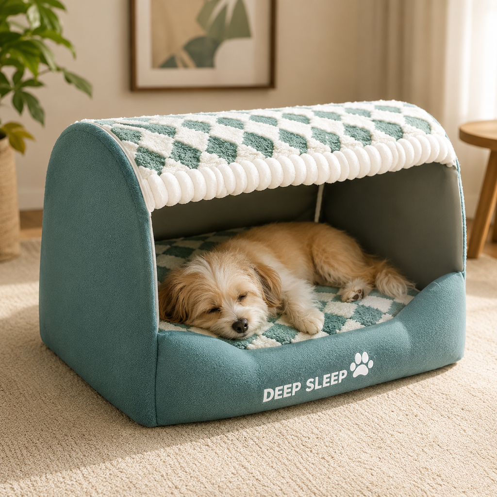 BearHaven™ | Cozy Enclosed Cave Pet Bed