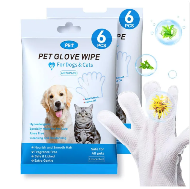 PawFresh™ | Pet Cleaning Gloves & Wipes